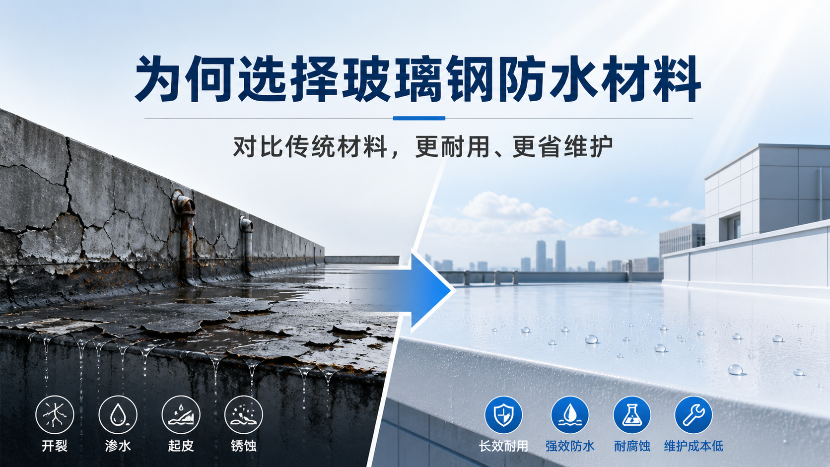 在运城，为何选择玻璃钢防水材料而非传统材料